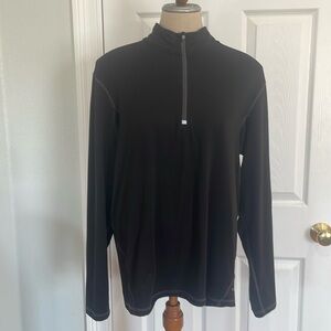 C9 champion duo dry top pullover long sleeve performance shirt 1/4 zip black M